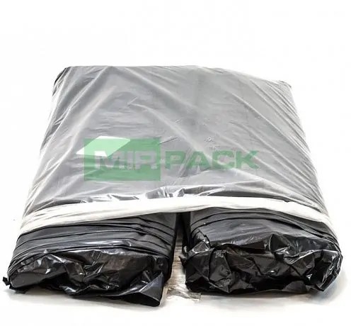 Мешки для мусора 180 л, 80 мкм, ПВД, 100 шт. черные, 2х слойные - Вид 4